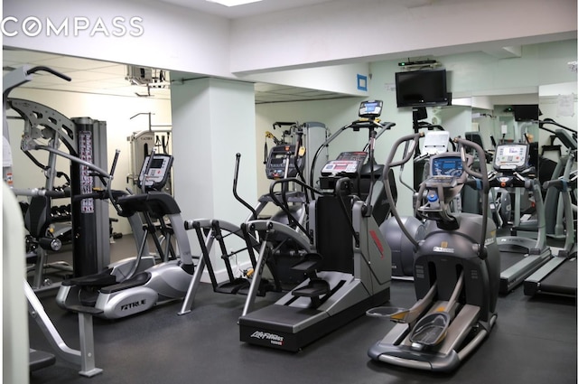 view of workout area