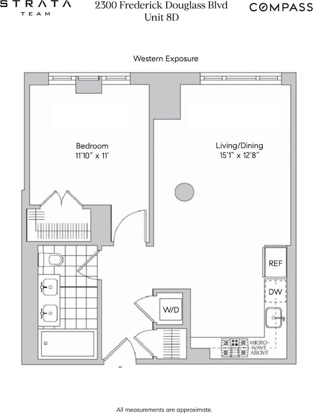 2300 Frederick Douglass Blvd Unit 8D, New York City, NY 10027 - view of property floor plan