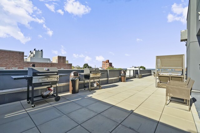 view of patio / terrace featuring a grill