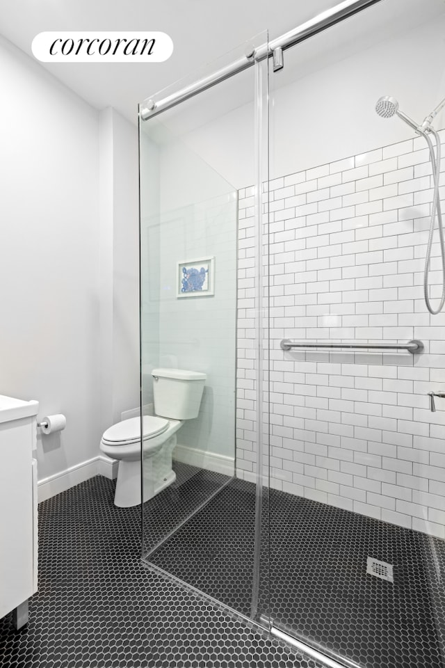 62 Fort Greene Place, New York City, NY 11217 - bathroom featuring a shower stall, vanity, and tile patterned floors