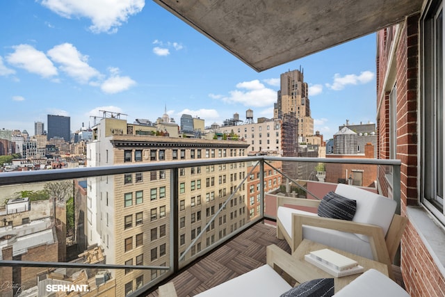 270 W 17th St Unit 12Bc, New York City, NY 10011 - balcony featuring a view of skyline