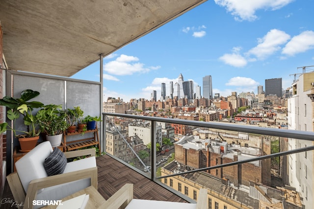 270 W 17th St Unit 12Bc, New York City, NY 10011 - balcony featuring a view of skyline