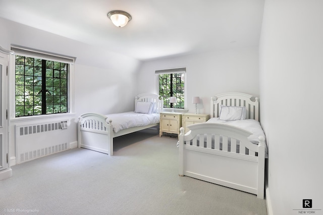 4500 Fieldston Rd, New York City, NY 10471 - carpeted bedroom featuring radiator and baseboards