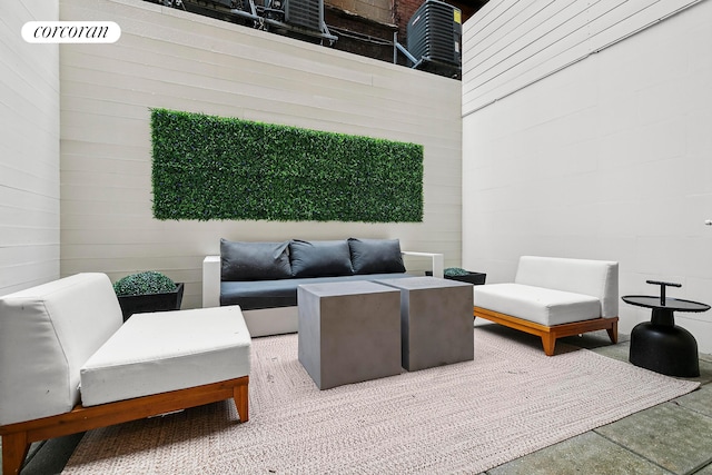 view of patio with an outdoor hangout area