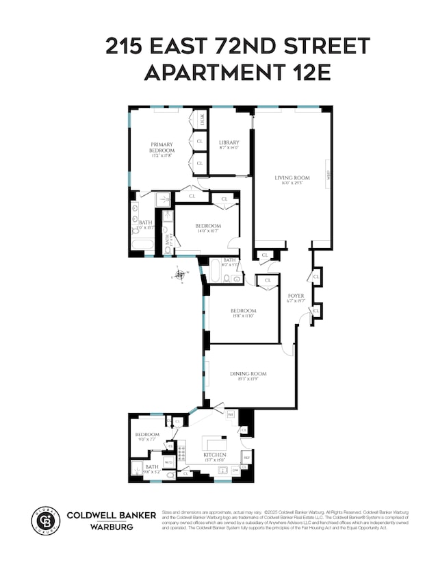 215 E 72nd St Unit 12E, New York City, NY 10021 - home floor plan
