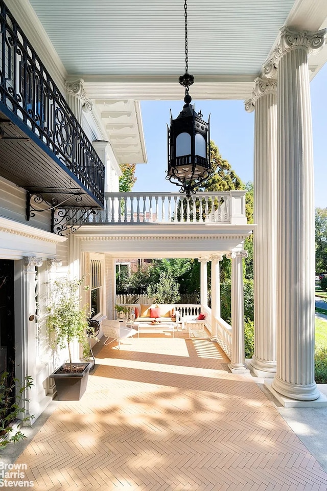 1305 Albemarle Rd, New York City, NY 11226 - view of patio / terrace with a balcony