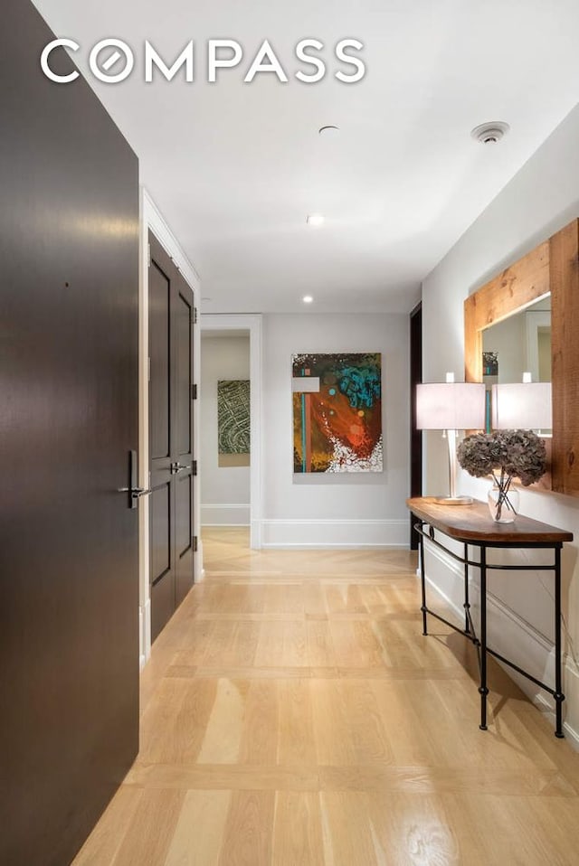 182 W 82nd St Unit 4E, New York City, NY 10024 - corridor with baseboards