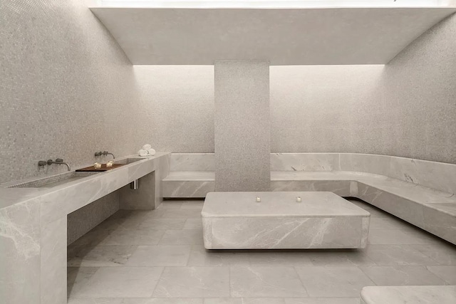 49 Chambers St Phb, Phb, New York City, NY 10007 - bathroom featuring a bath and tile patterned floors
