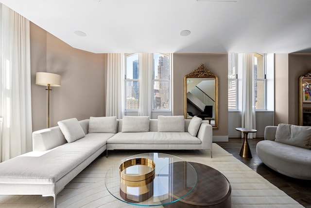 49 Chambers St Phb, Phb, New York City, NY 10007 - living area with wood finished floors
