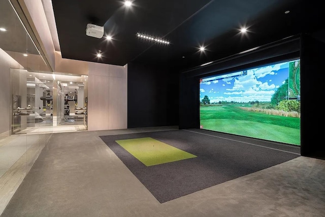 49 Chambers St Phb, Phb, New York City, NY 10007 - playroom with golf simulator