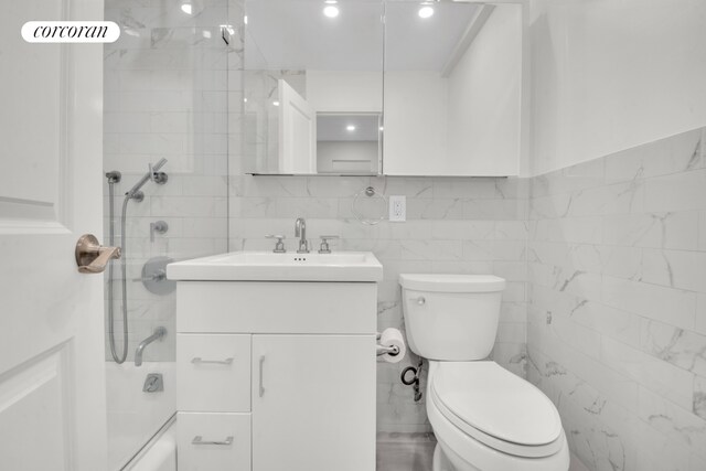 205 3rd Ave Unit 2V, New York City, NY 10003 - full bath featuring vanity, toilet, and tub / shower combination