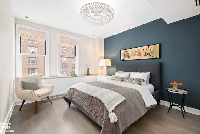 595 W End Ave Unit 9Fl, New York City, NY 10024 - bedroom featuring wood finished floors