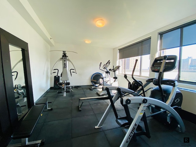 353 E 104th St Unit 6-A, New York City, NY 10029 - workout area with baseboards
