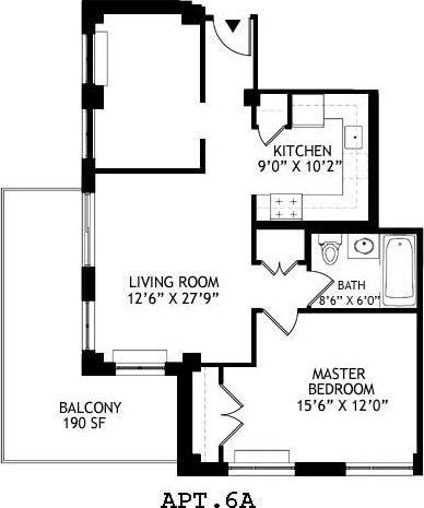 353 E 104th St Unit 6-A, New York City, NY 10029 - room layout