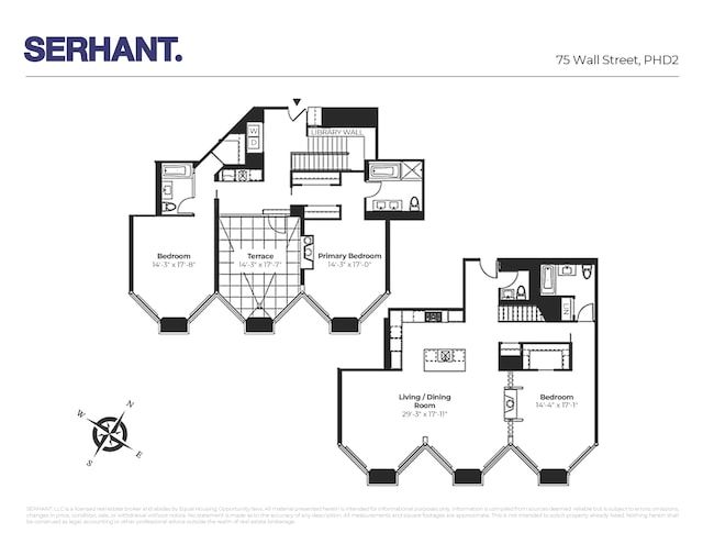 75 Wall St Unit Phd2, New York City, NY 10005 - view of floor plan / room layout