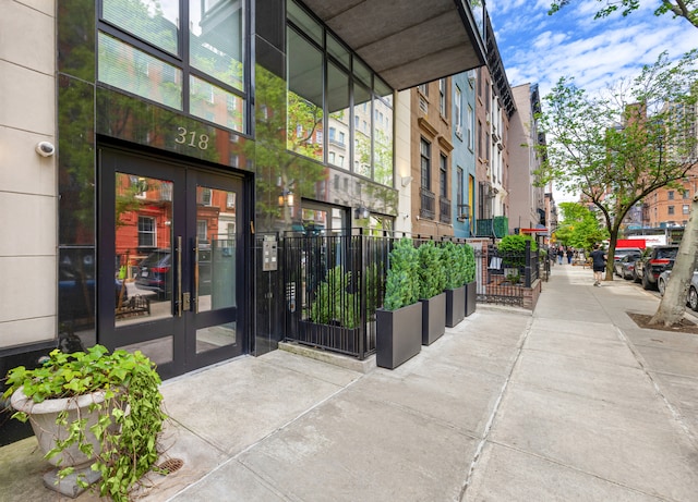 318 E 81st St Unit 1, New York City, NY 10028 - doorway to property with french doors