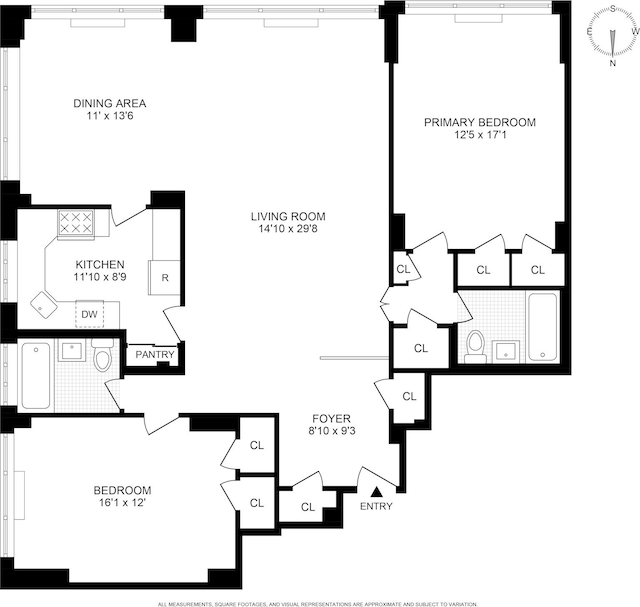 169 E 69th St Unit 3C, New York City, NY 10021 - view of floor plan / room layout
