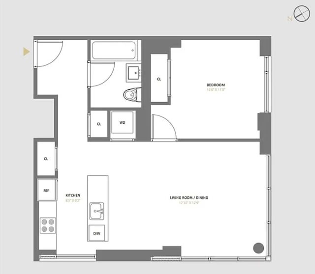 319 Schermerhorn St Unit 6B, New York City, NY 11217 - view of floor plan / room layout