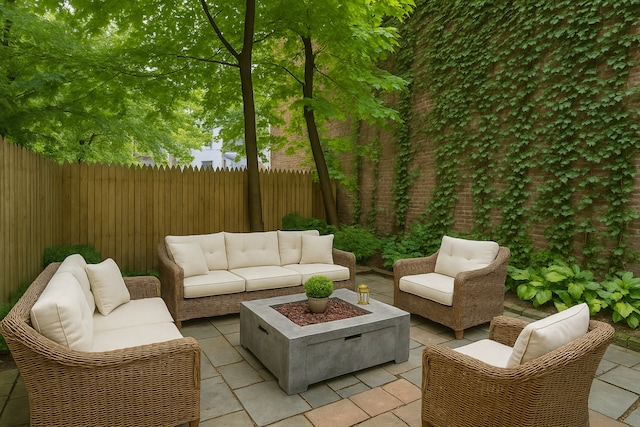 262 W 25th St, New York City, NY 10001 - view of patio featuring outdoor lounge area
