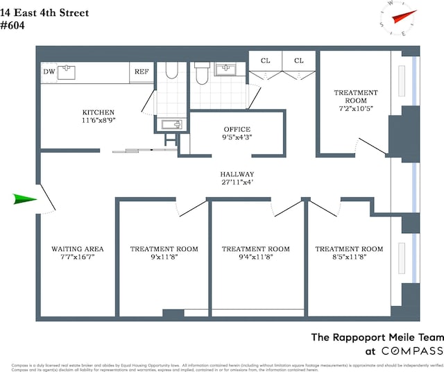 14 E 4th St Unit 604, New York City, NY 10012 - property floor plan