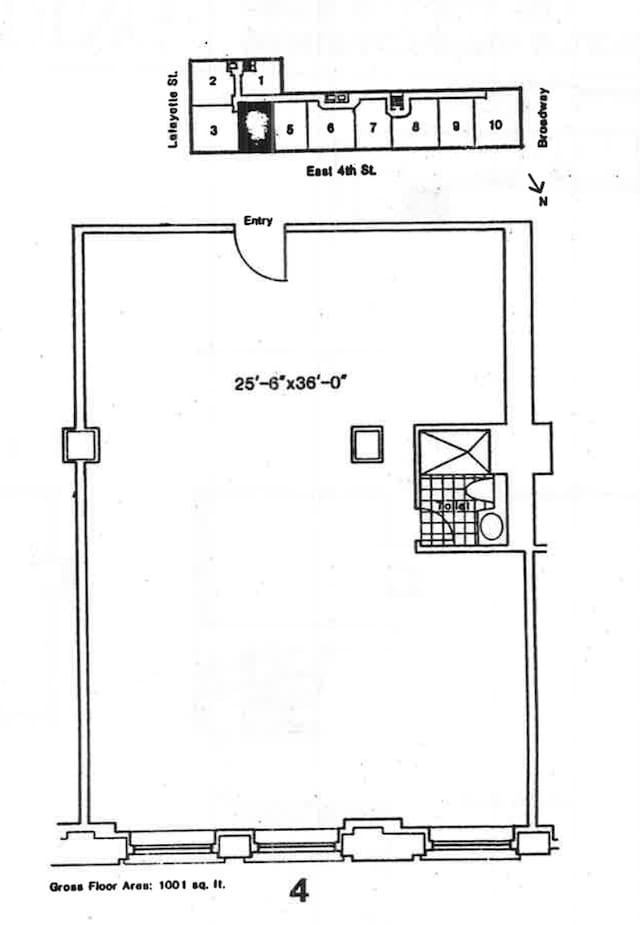14 E 4th St Unit 604, New York City, NY 10012 - room layout