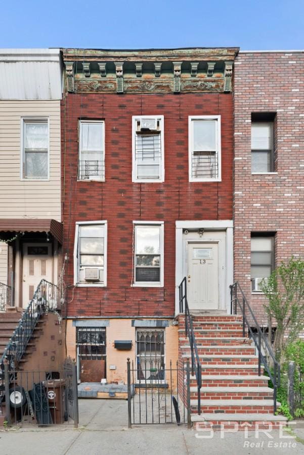 13 Suydam Place, New York City, NY 11233 - view of property with brick siding and cooling unit
