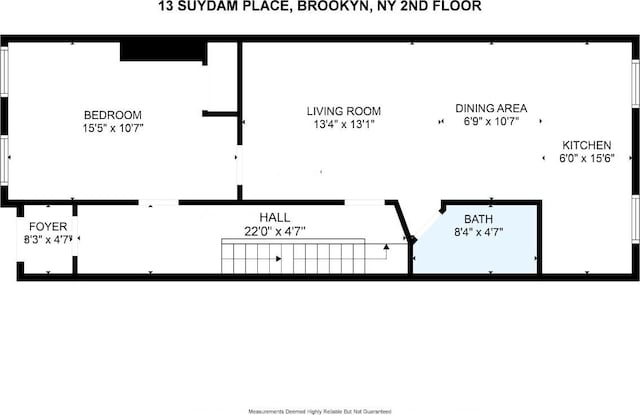 13 Suydam Place, New York City, NY 11233 - floor plan / room layout