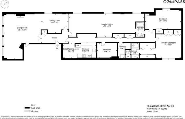 35 E 12th St Unit 8C, New York City, NY 10003 - floor plan / room layout