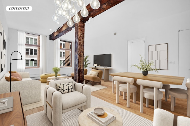124 W 24th St Unit 4B, New York City, NY 10011 - living area with wood finished floors
