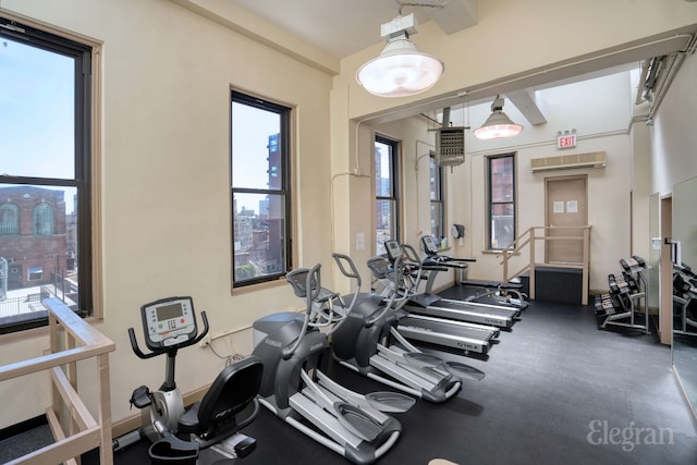 view of gym
