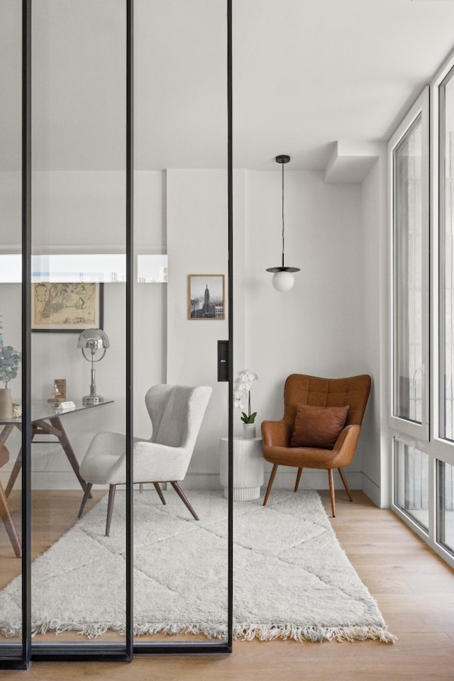1110 Manhattan Ave Unit 2, New York City, NY 11222 - office area with wood finished floors