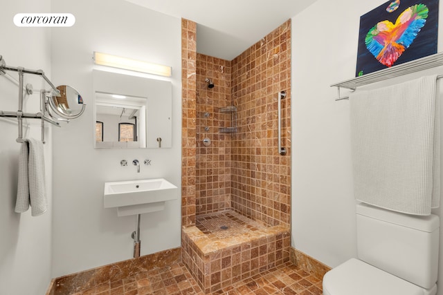 25 E 4th St Unit 2, New York City, NY 10003 - bathroom with a tile shower and toilet