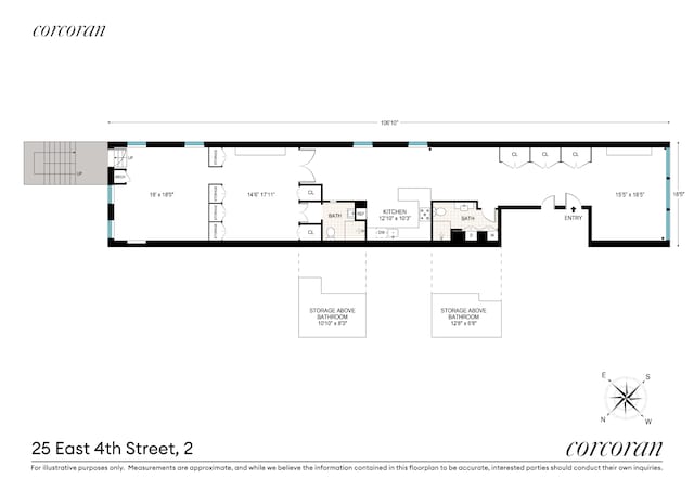 25 E 4th St Unit 2, New York City, NY 10003 - view of property floor plan