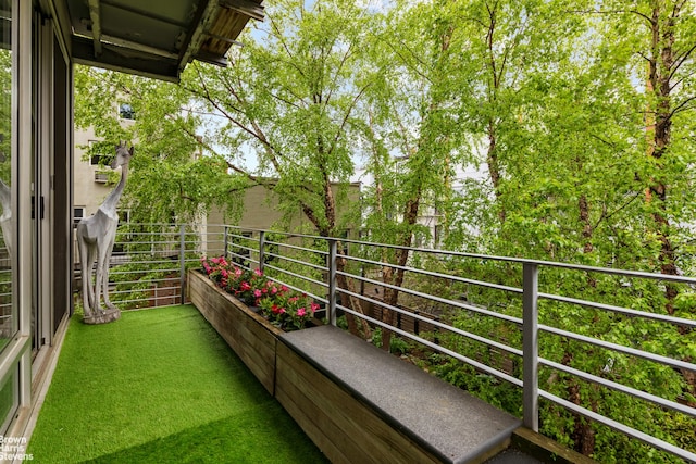 view of balcony