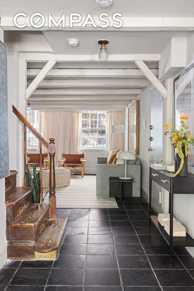 interior space with stairs