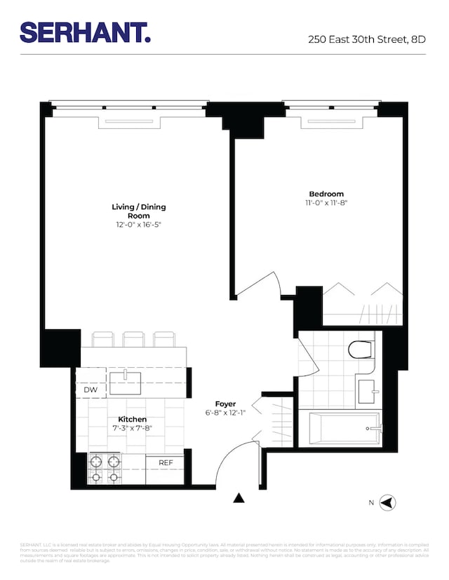 250 E 30th St Unit 8D, New York City, NY 10016 - property floor plan