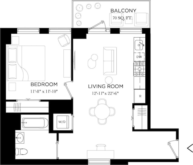 111 Montgomery St Unit 5R, New York City, NY 11225 - room layout