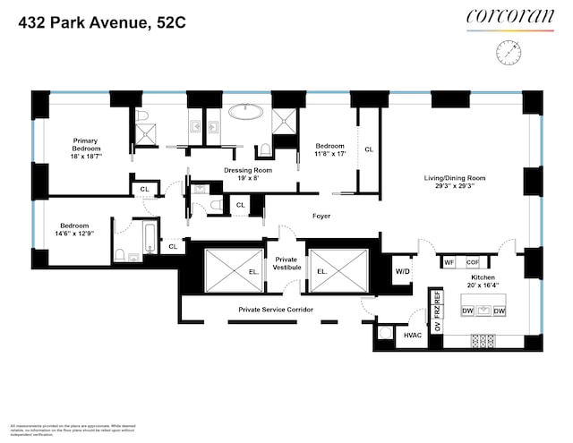 432 Park Ave Unit 52C, New York City, NY 10022 - room layout
