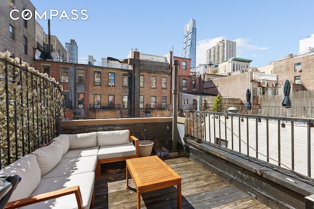 138 W 73rd St, New York City, NY 10023 - balcony with a view of city and an outdoor living space