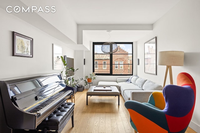 264 Webster Ave Unit 709, New York City, NY 11230 - living area featuring wood finished floors