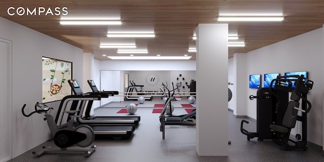 view of workout area