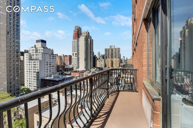 343 E 74th St Unit 15D, New York City, NY 10021 - balcony featuring a view of skyline