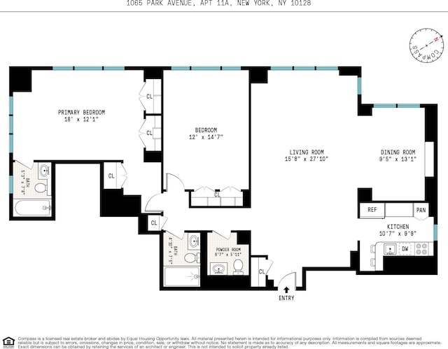 1065 Park Ave Unit 11A, New York City, NY 10128 - room layout