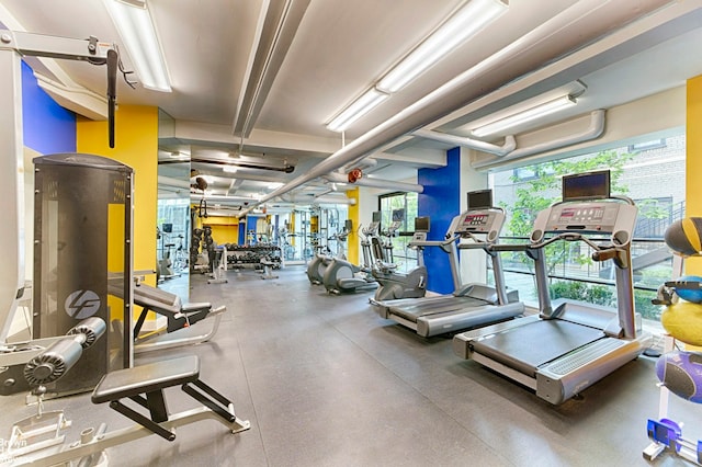 230 Riverside Dr Unit 3K, New York City, NY 10025 - view of workout area