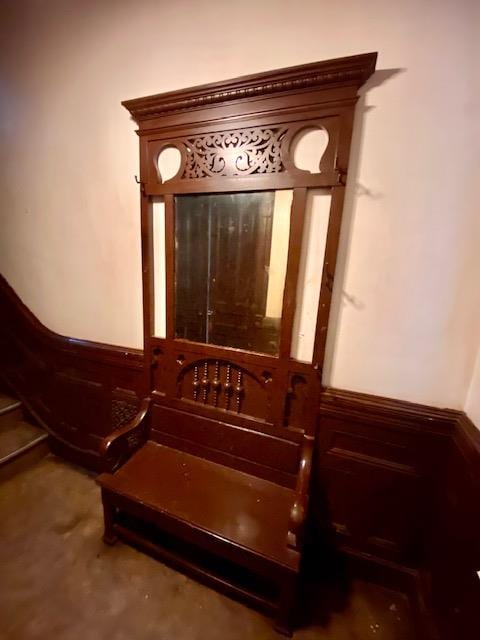 188 Mac Donough St, New York City, NY 11216 - detailed view of a wainscoted wall