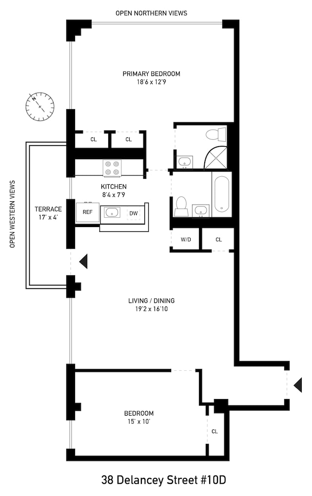 38 Delancey St Unit 10D, New York City, NY 10002 - property floor plan