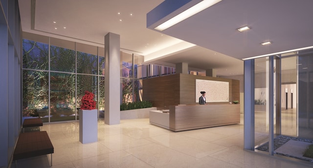 400 Park Ave S Unit 23-B, New York City, NY 10016 - reception featuring a wall of windows