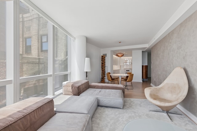 400 Park Ave S Unit 23-B, New York City, NY 10016 - living area featuring wood finished floors