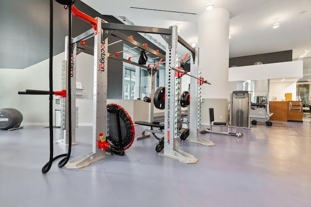 view of exercise room