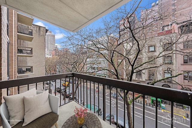 view of balcony